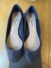 Dune Navy Blue Low Heel Shoes UK Size 5
