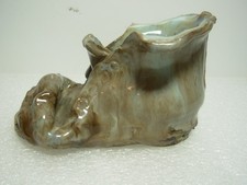 Pottery Ornament In The Form Of An Old Boot. Unknown Maker's Mark