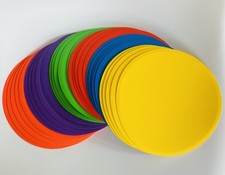 30x Large Flat Marker Discs 20.5cm/9inch – 5x - 6 Colours | Pro Agility Spots