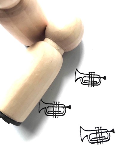 Trumpet mini stamp 1 - trumpet,