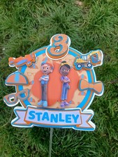 Personalied Blippi and Meekah Inspired Cake Topper 3D
