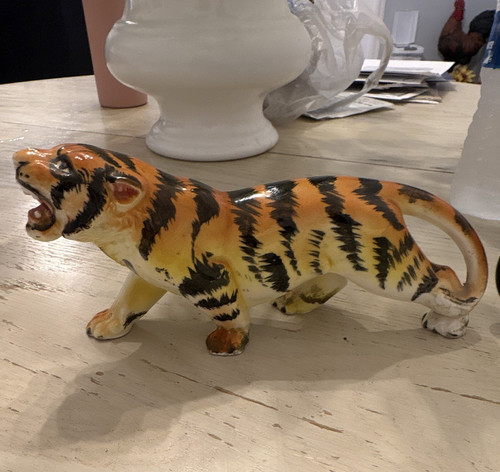 50s vintage ceramic - 50s, tiger