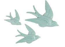 BIRDS SWALLOWS DUCK EGG BLUE