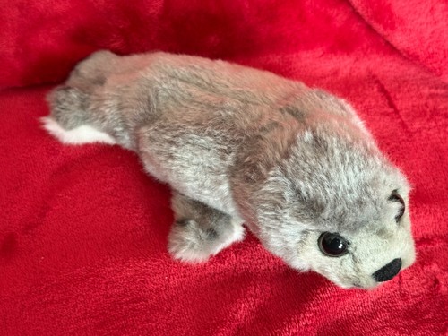 Grey seal pup plush soft - soft, toy
