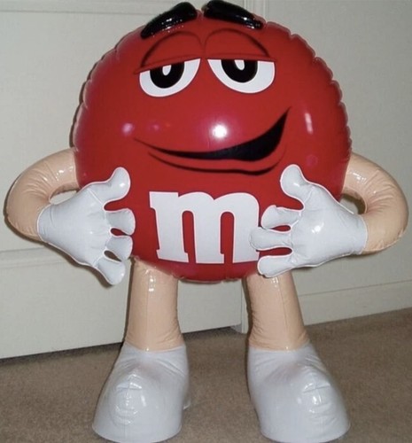 Inflatable red new m - m&m, m&m