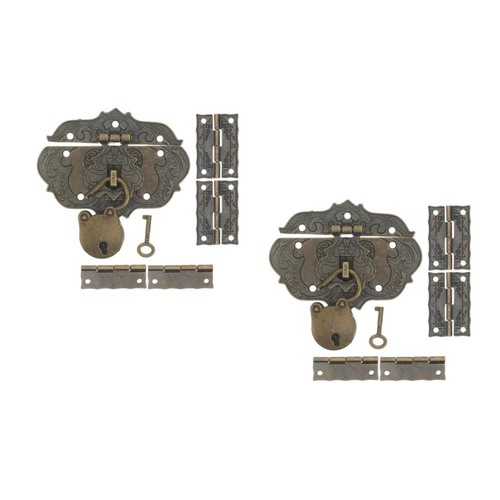 Sets retro alloy padlock for - retro,