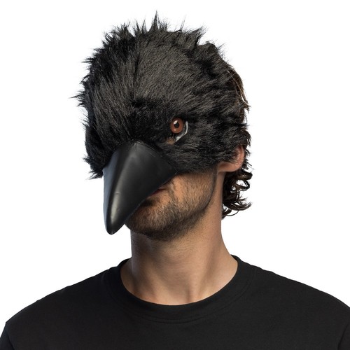 Black crow raven - raven, mask