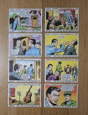 Somportex Sexton Blake Cards 1968 - 8 of 12 cards from Story 2.