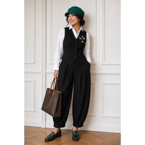 Vintage green applejack tam - green,