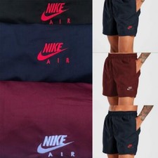 Men's Black Navy Burgundy Nike Gym Cycling short zip pockets Embroidery Logo 