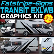 to fit FORD TRANSIT EXLWB GRAPHICS STICKERS STRIPES DECALS VAN CAMPER JUMBO