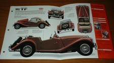 1954 MG TF 1500 Spec Sheet
