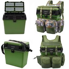 Fishing Seatbox & Rucksack Fly Sea Coarse Fishing Seat Back Pack Ruck Sack