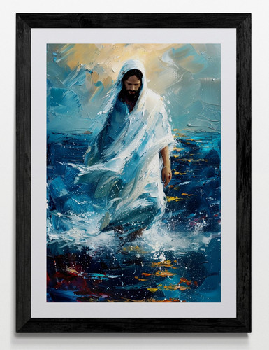 Jesus framed canvas picture - jesus,