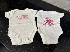 2 Baby Vests With Welsh