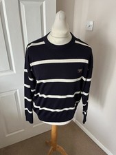 Men’s Blue & White Paul & Shark Yachting Jumper Size Medium