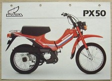 HONDA PX50 Sports Moped Sales Specification Leaflet Dec 1981