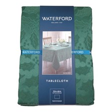 Waterford Festive Sprig Tablecloth 70" X 84" Green Christmas Seats 6-8 People