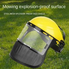 Full Face Cover Shield Safety Helmet Super Protective Transparent Safety Mask UK