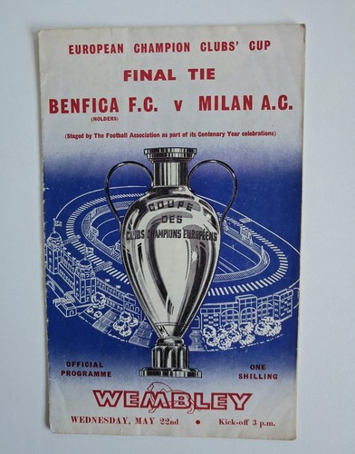 Football programme benfica - benfica, v