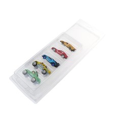 5Pcs Car Toy Clear Display Case Hotwheel Protect Shell Team Transport Model Card