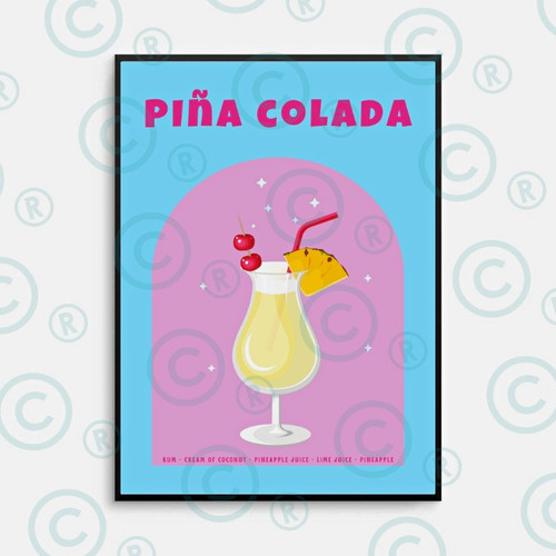 Piña colada cocktail food - food, &