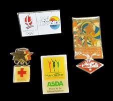 4 Very Rare Olympic and Games Pin Badges.