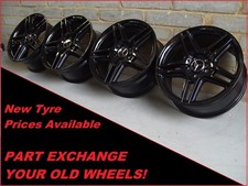 Genuine 18" Mercedes AMG IV C Class W204 Black Alloy Wheels 