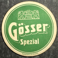 Vintage Gosser Spezial - Drinks Mat Bier Coaster Beer German Breweriana
