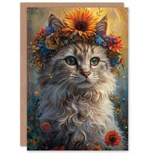 Birthday Card Ragdoll Cat