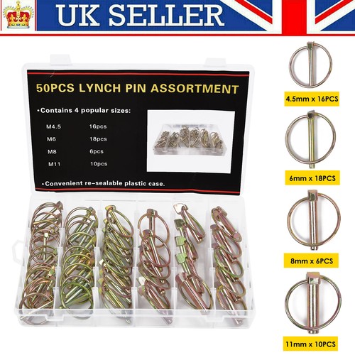 50pcs linch pin set - pin, assorted