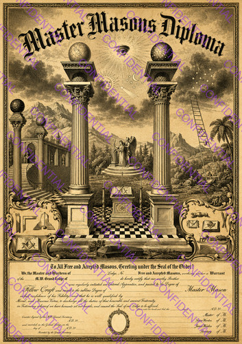 Master masons diploma - master,