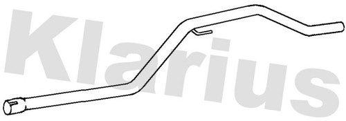 Exhaust pipe fits opel vectra - exhaust,