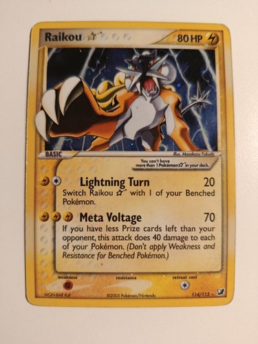 Raikou gold star 114 115 - star, ex
