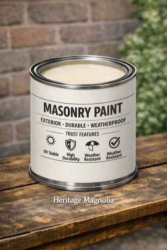 Exterior masonry paint 1l - masonry, 0.5l