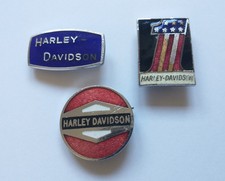 3 Harley Davidson Badges