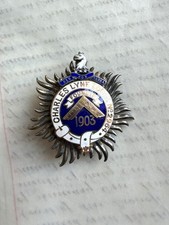 Antique Masonic Silver & 9ct