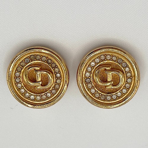 Christian dior earrings gold - christian,