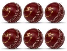 Cricket Hard Leather Ball | Youth Practice Training U19 Match Tournament 6X RED