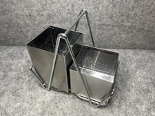 304 Stainless Steel Cutlery Caddy Utensil Holder for Countertop Organizer Silver