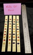 MILLS QT REPLACMENT REEL STRIPS MILLS ANTIQUE SLOT MACHINE FRUIT REEL STRIPS 