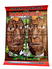 Gilbert & George signed Paradisical Pictures Date Heads poster 2023