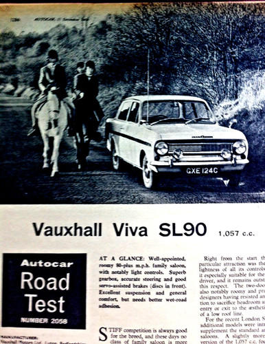 Vauxhall viva sl90 1965 - vauxhall,