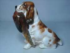 Large 6.5" Royal Doulton COCKER SPANIEL WITH PHEASANT Dog Figurine HN 1001