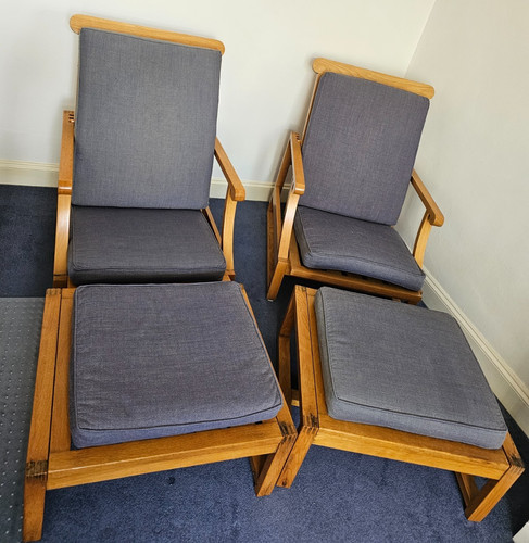 Solid wood steamer deck - , chair