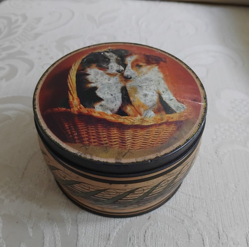 Vintage sharp toffee tin - vintage,