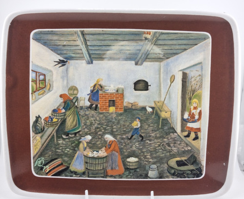 Hoganas keramik pottery plate - hoganas,