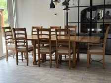 Flagstone Dining Table with 8 Chairs
