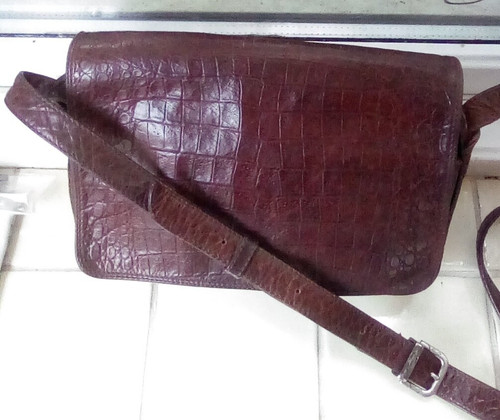 Enny brown mock croc - enny,
