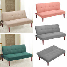 Fabric Sofabed Small 2 Seater Sofa Corner Couch Settee for Living Room Furniture